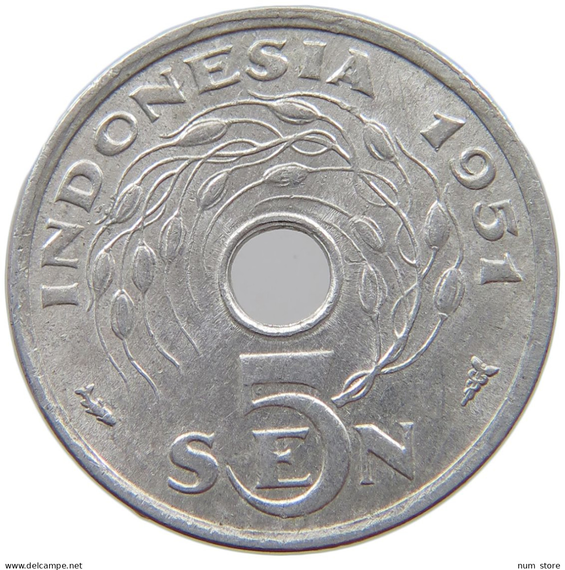 INDONESIA 5 SEN 1951  #s069 0389 - Indonesia