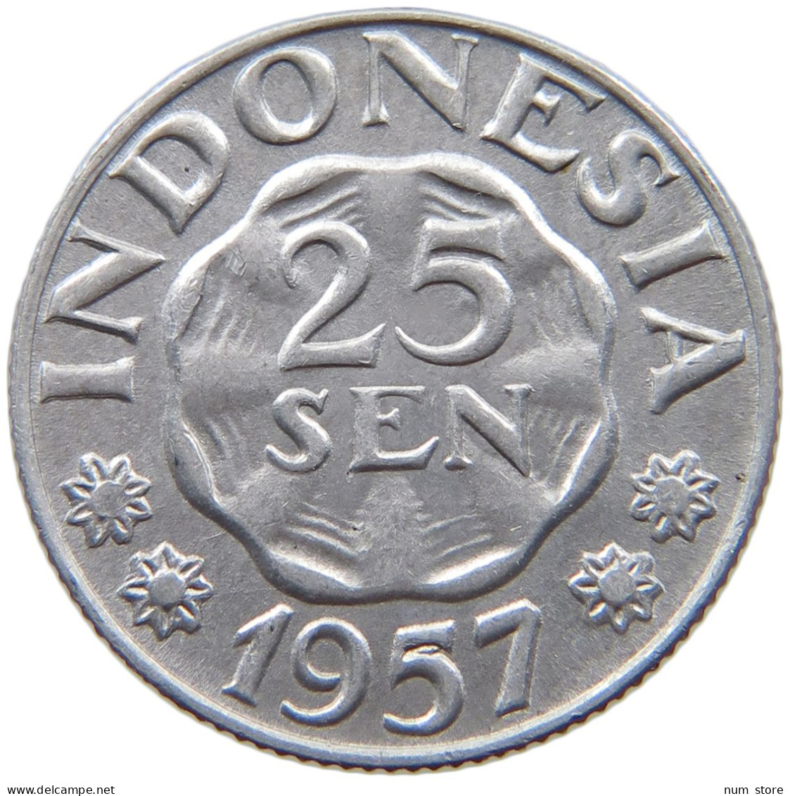 INDONESIA 25 SEN 1957  #a070 0581 - Indonesia