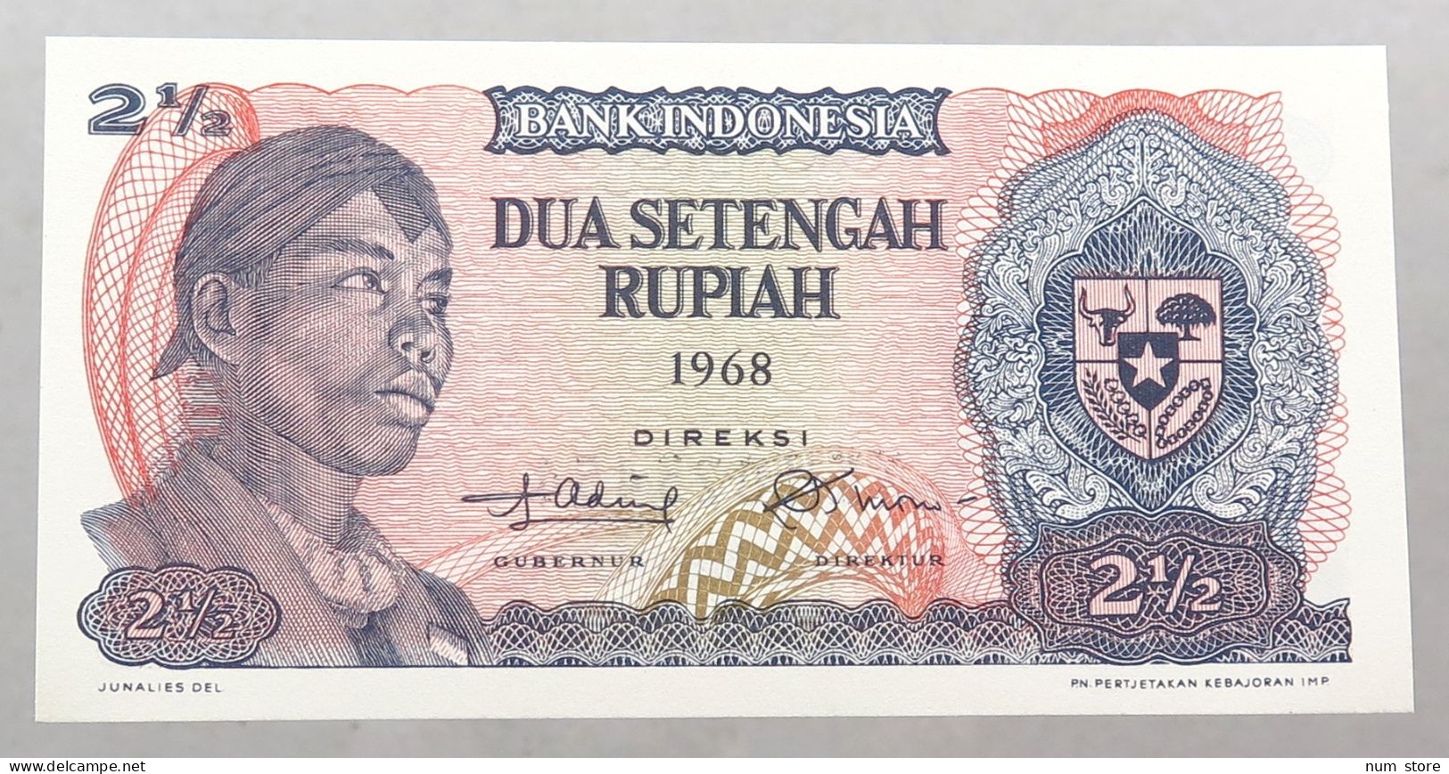 INDONESIA 2 1/2 RUPIAH 1968  #alb051 1621 - Indonesia