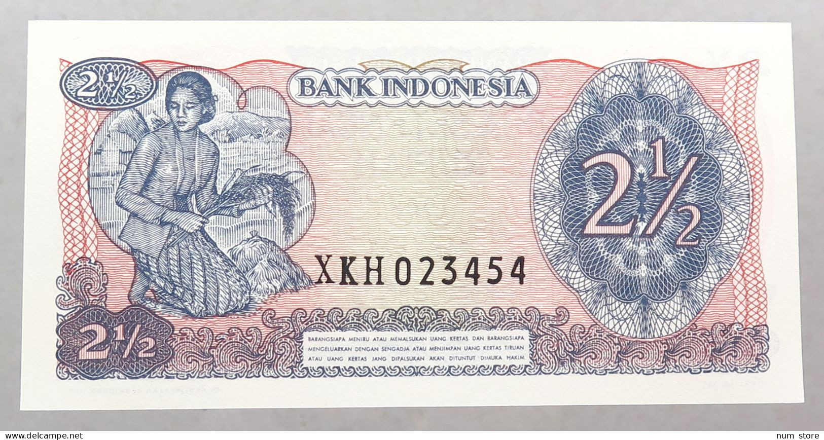 INDONESIA 2 1/2 RUPIAH 1968  #alb051 1621 - Indonésie