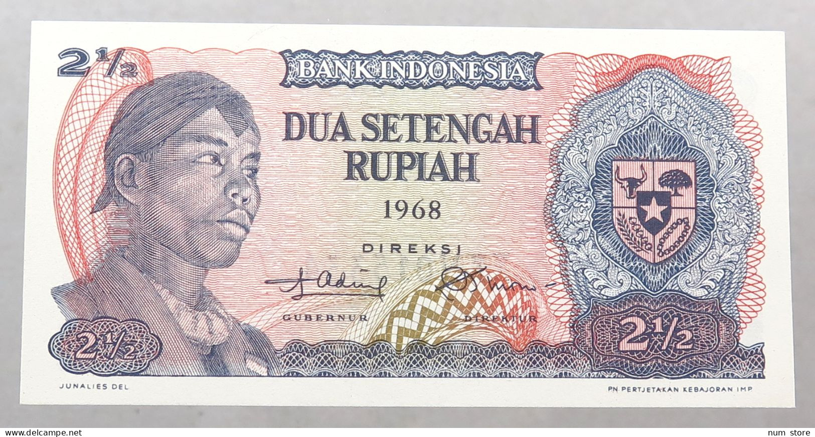 INDONESIA 2 1/2 RUPIAH 1968  #alb051 0305 - Indonesien