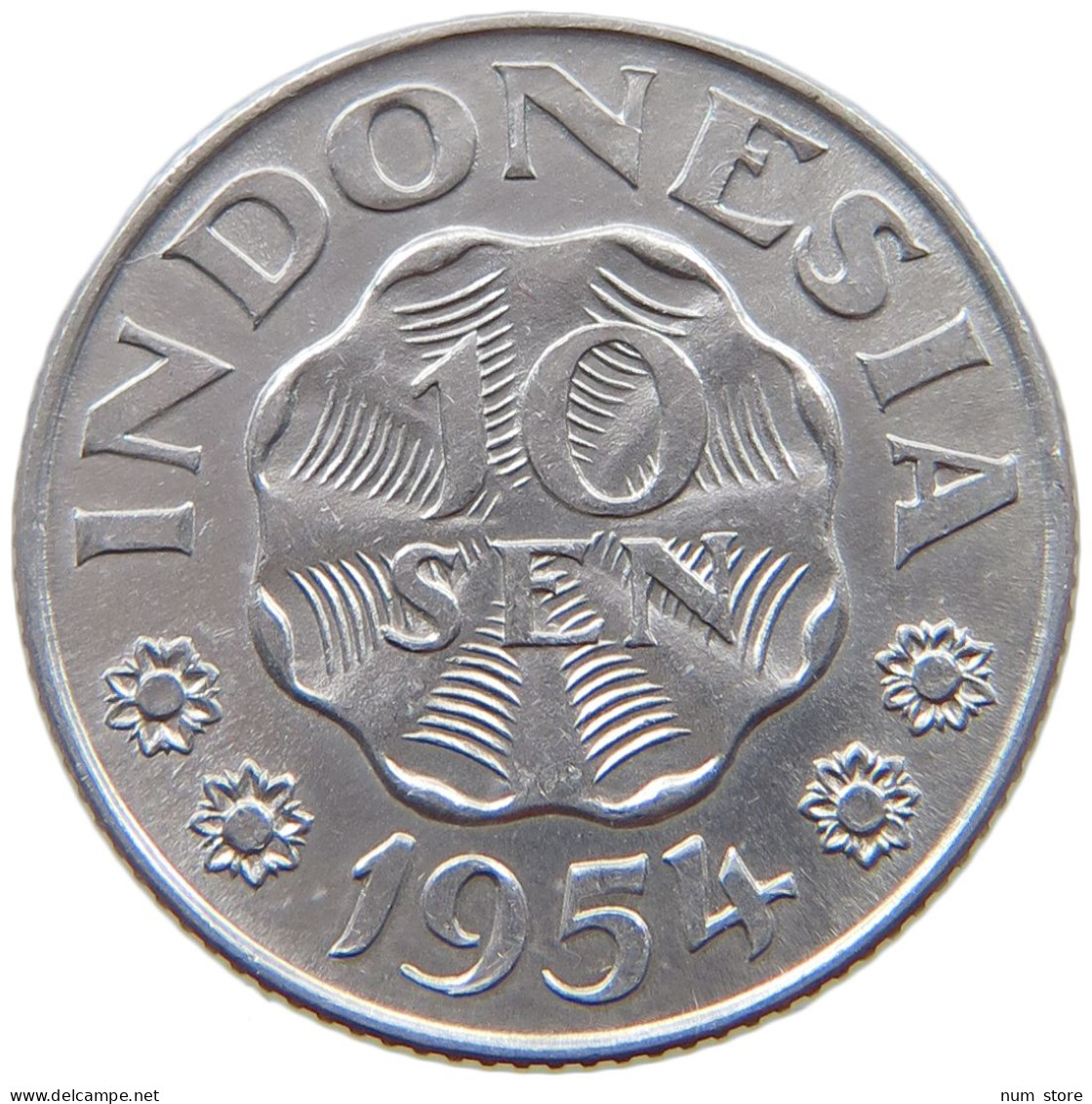 INDONESIA 10 SEN 1954  #a070 0619 - Indonésie