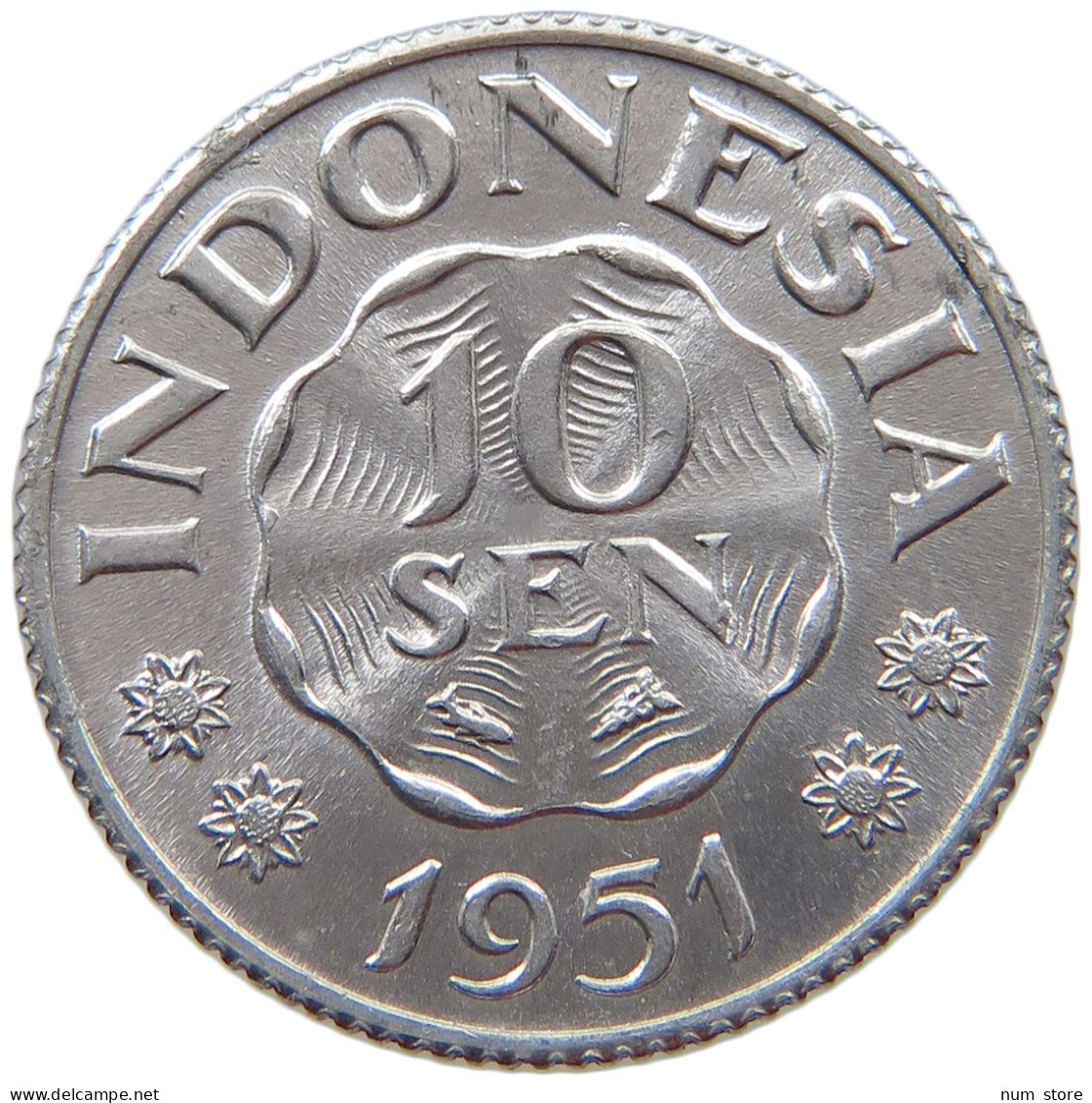 INDONESIA 10 SEN 1951  #s069 0369 - Indonésie