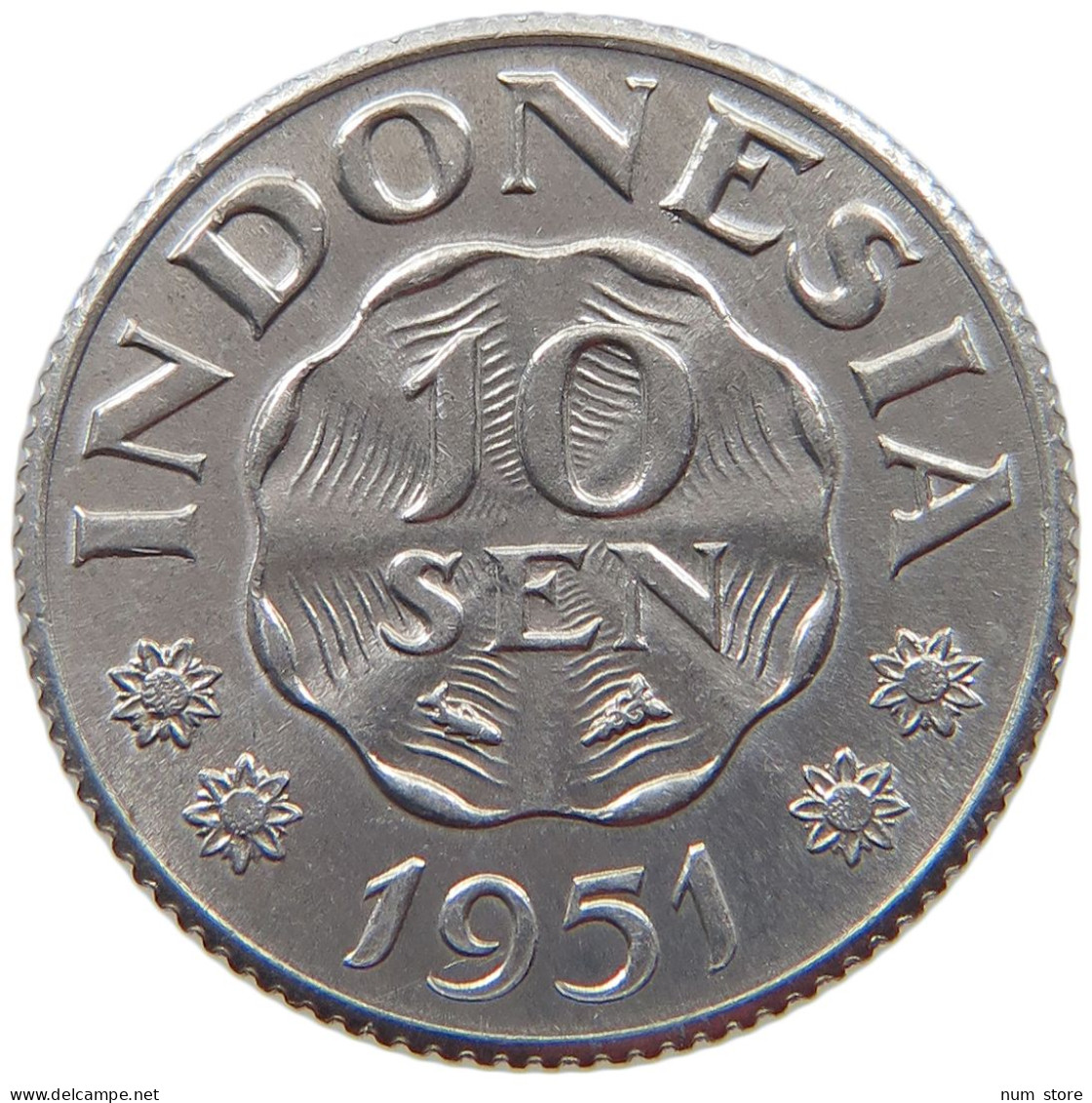 INDONESIA 10 SEN 1951  #s069 0363 - Indonesia