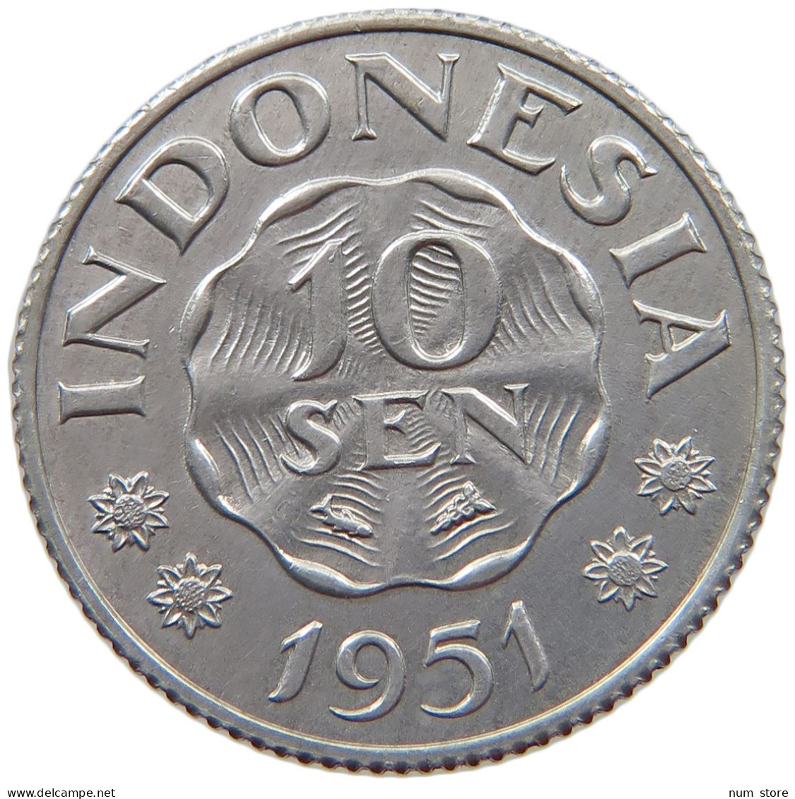 INDONESIA 10 SEN 1951  #s079 0269 - Indonesien