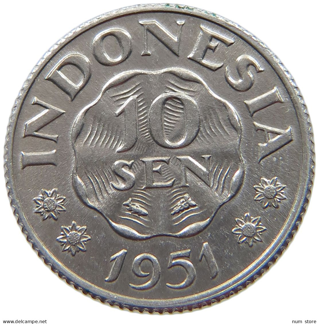 INDONESIA 10 SEN 1951  #s069 0003 - Indonesien