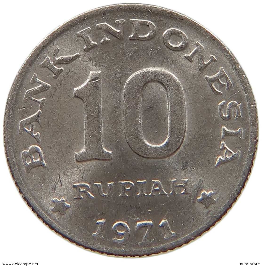 INDONESIA 10 RUPIAH 1971  #s079 0639 - Indonesien