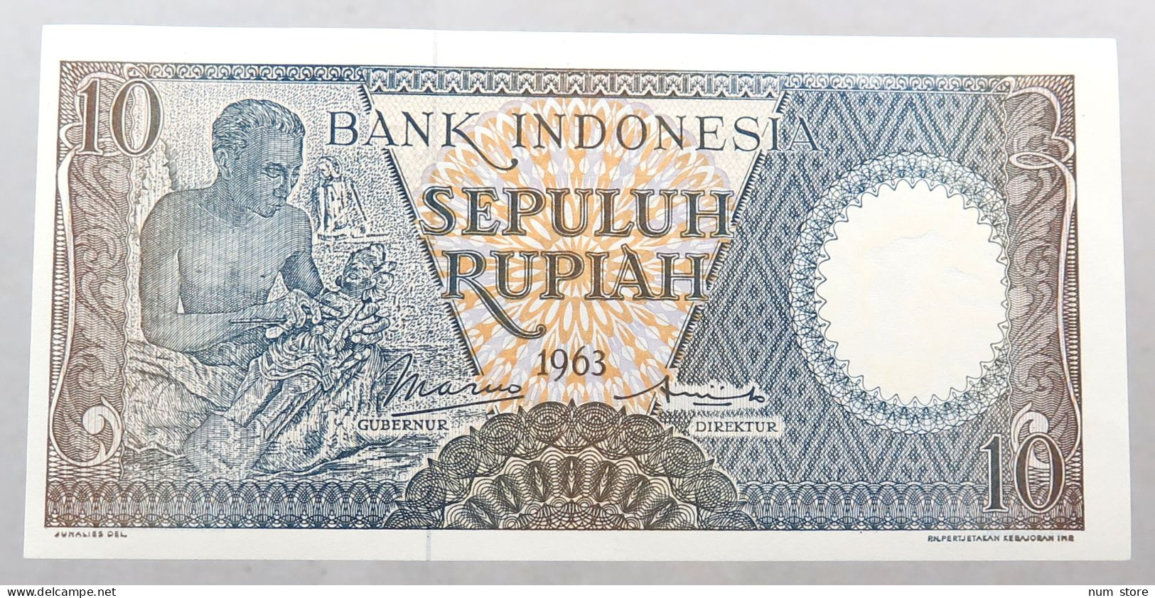 INDONESIA 10 RUPIAH 1963  #alb051 0315 - Indonesië