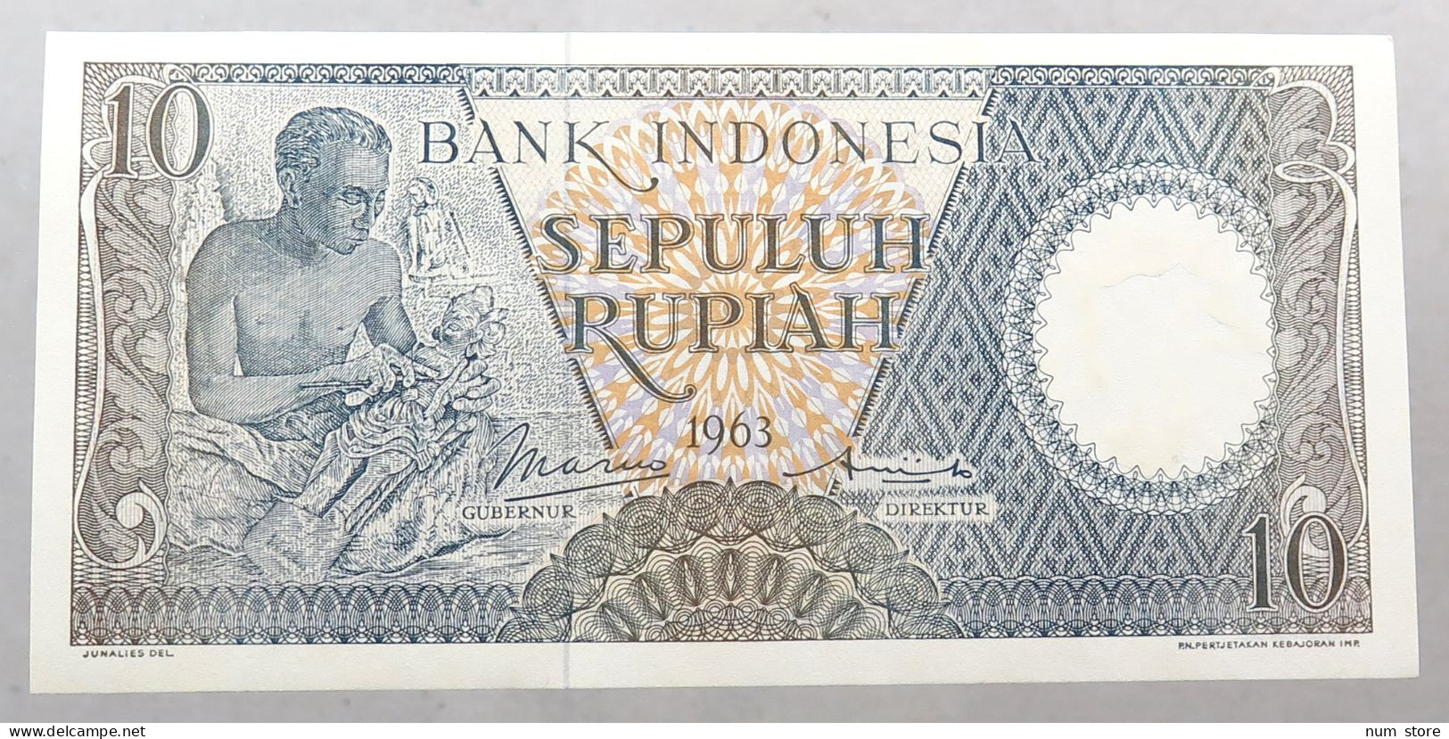 INDONESIA 10 RUPIAH 1963  #alb051 0321 - Indonésie