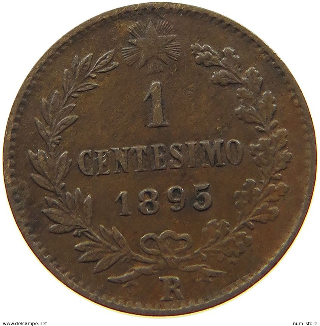 ITALY CENTESIMO 1895 R UMBERTO I. 1878-1900 #a015 0137 - 1878-1900 : Umberto I.