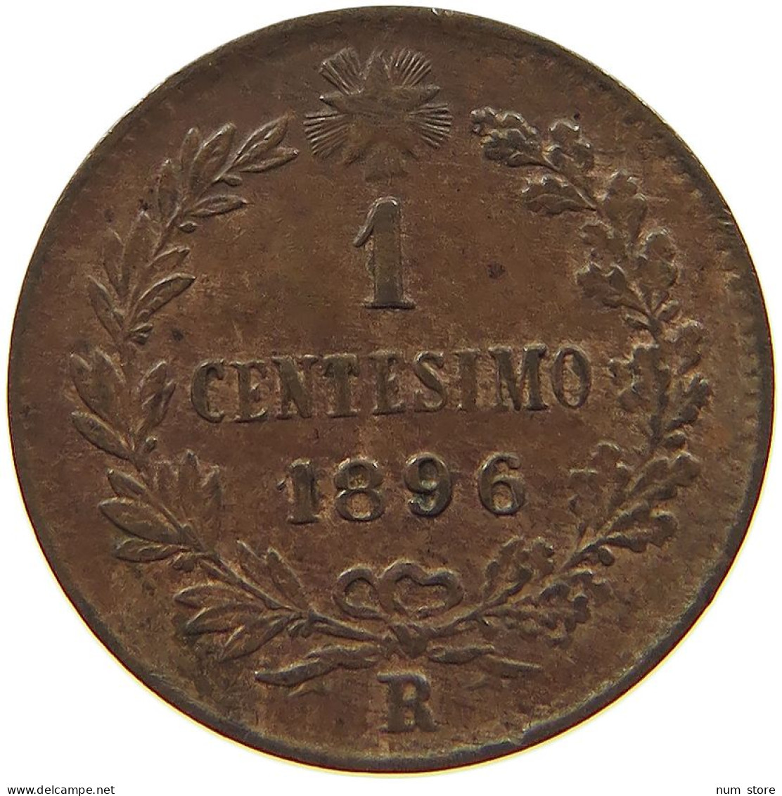 ITALY CENTESIMO 1896 R UMBERTO I. 1878-1900 #c084 0383 - 1878-1900 : Umberto I.