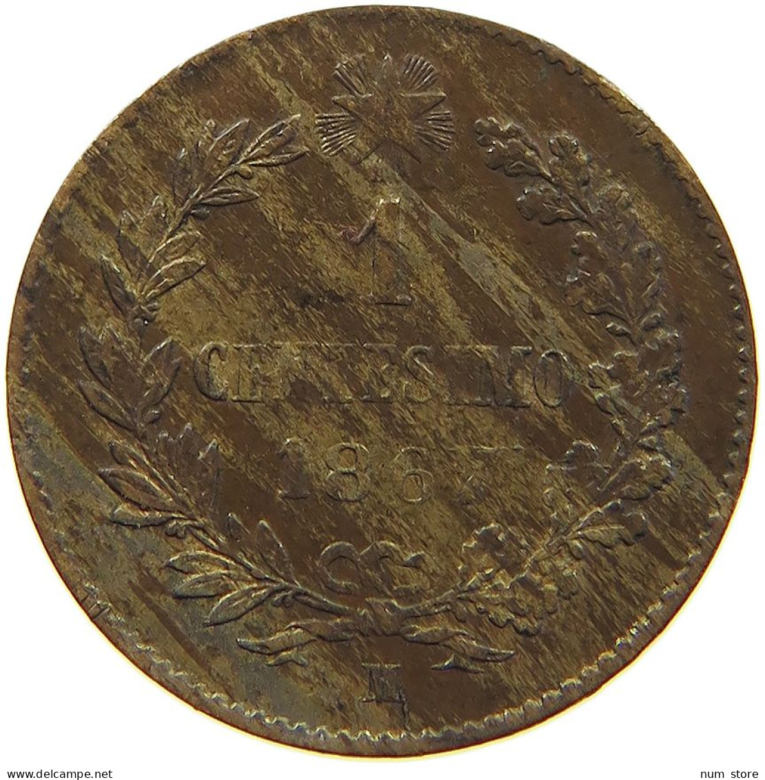 ITALY CENTESIMO 1867 M Vittorio Emanuele II. 1861 - 1878 #c019 0421 - 1861-1878 : Vittoro Emanuele II