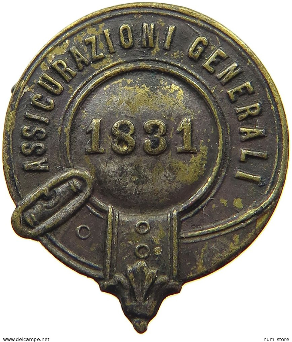 ITALY BADGE 1831 ASSICURAZIONI GENERALI 1831 #s079 0001 - Altri & Non Classificati