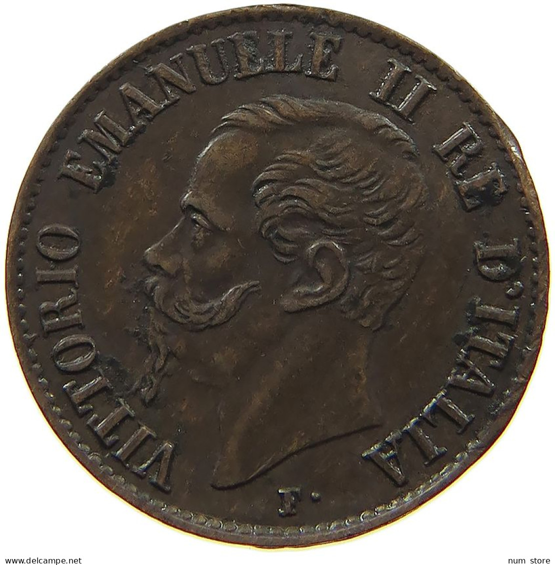 ITALY CENTESIMO 1861 M Vittorio Emanuele II. 1861 - 1878 #s079 0187 - 1861-1878 : Vittoro Emanuele II