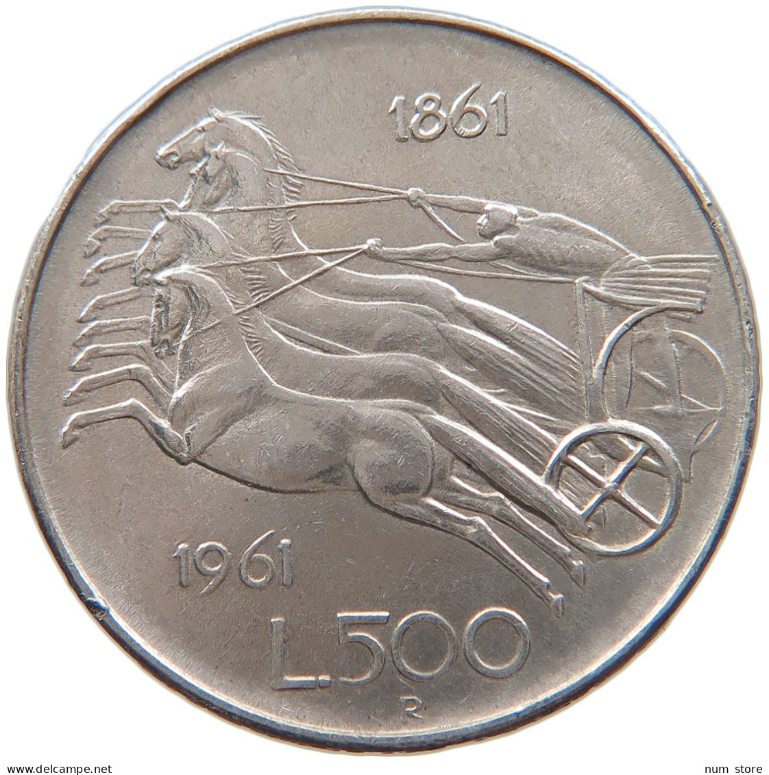 ITALY 500 LIRE 1961  #t162 0101 - 500 Lire