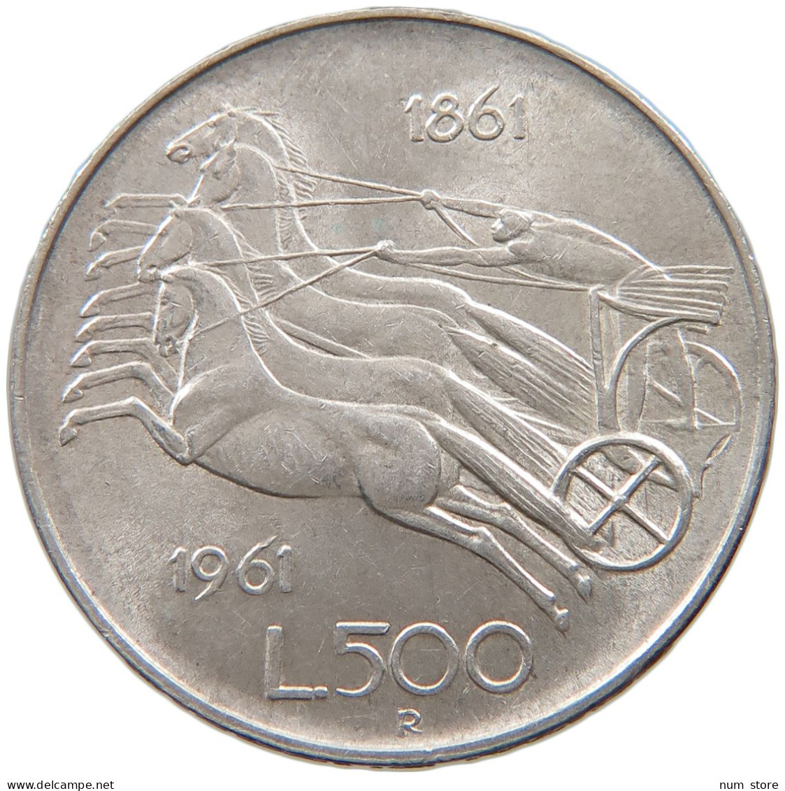 ITALY 500 LIRE 1961  #a020 0181 - 500 Lire