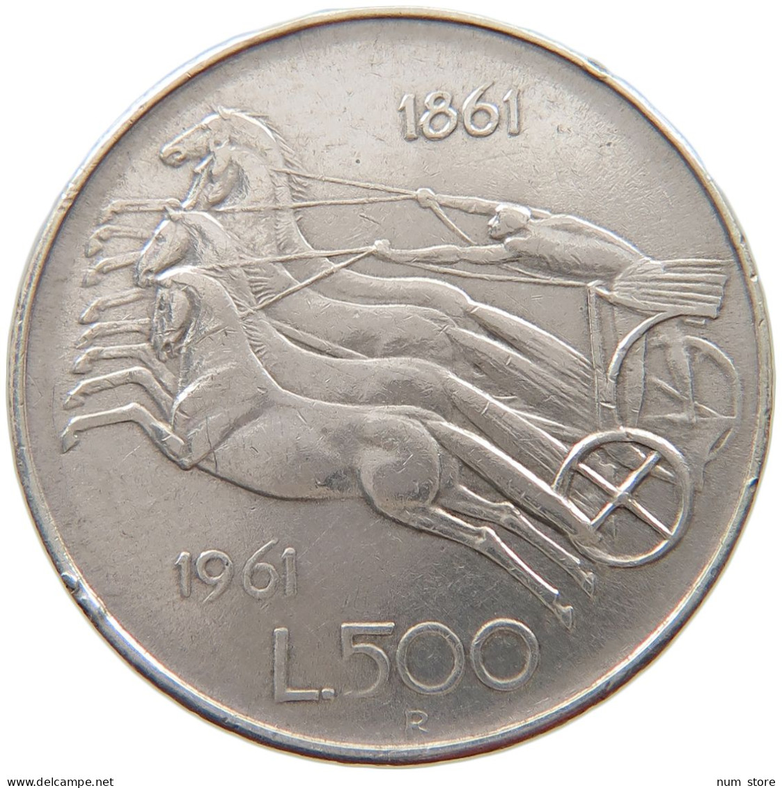 ITALY 500 LIRE 1961  #c059 0079 - 500 Liras