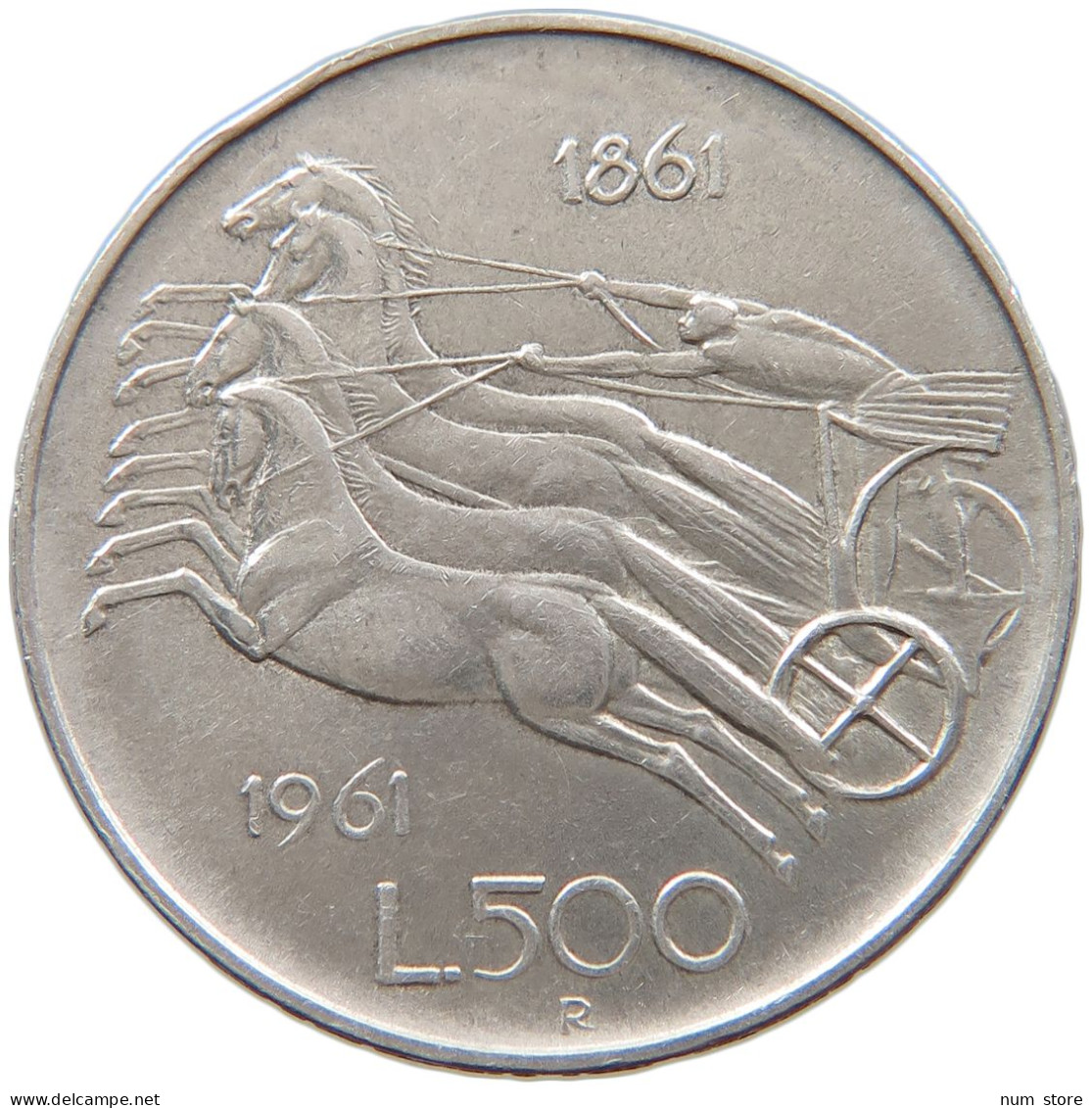 ITALY 500 LIRE 1961  #c068 0355 - 500 Liras