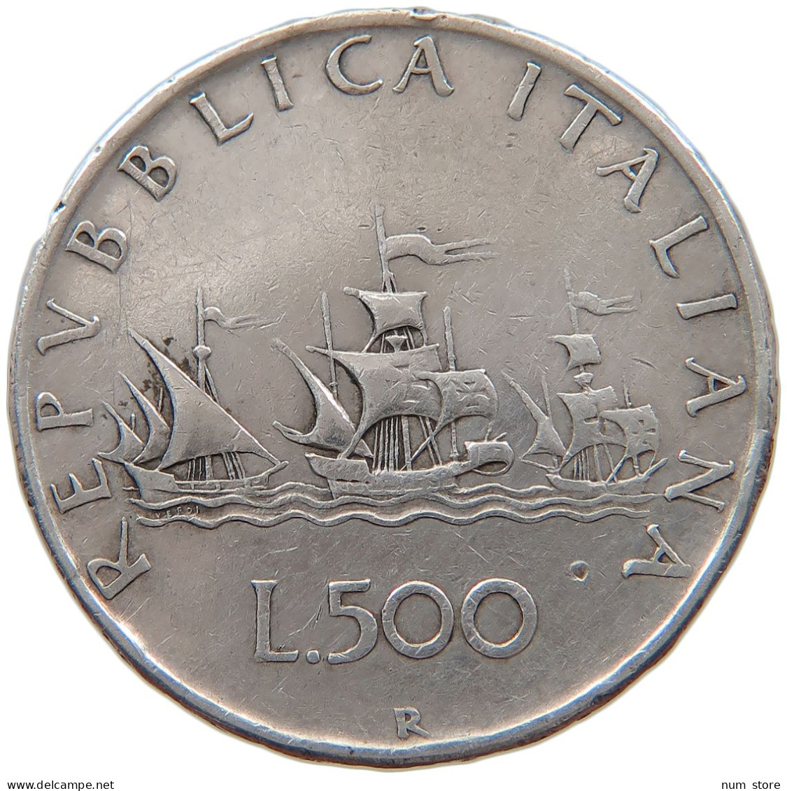 ITALY 500 LIRE 1958  #t162 0103 - 500 Liras