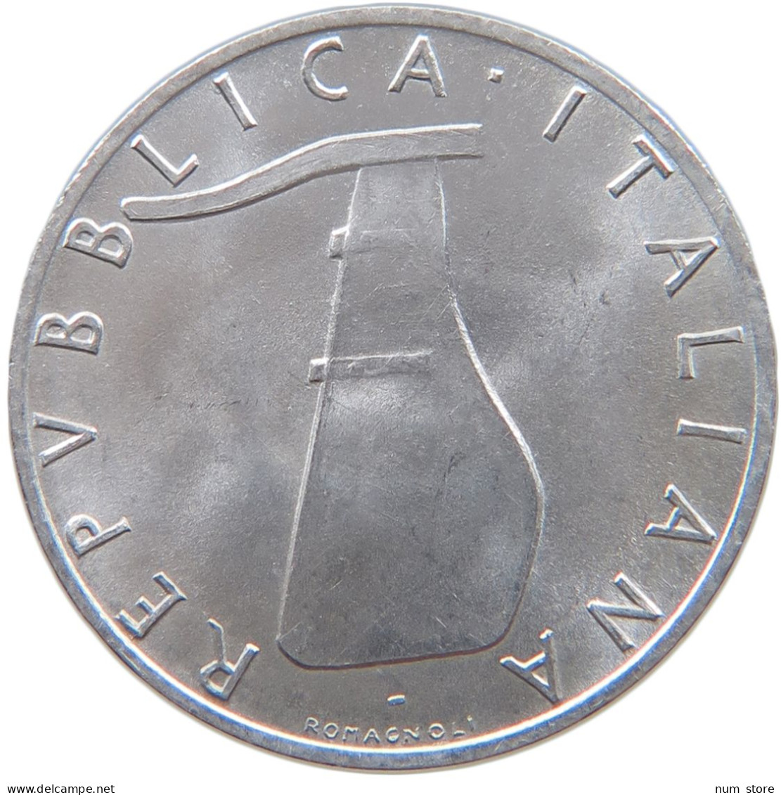 ITALY 5 LIRE 1955  #a065 0079 - 5 Liras