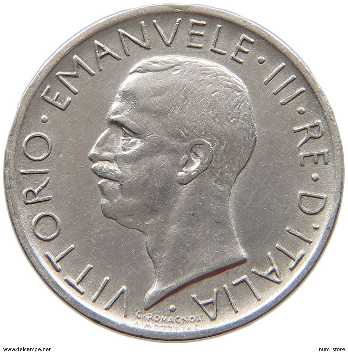 ITALY 5 LIRE 1930 Vittorio Emmanuele III. (1900-1946) #t148 0473 - 1900-1946 : Vittorio Emanuele III & Umberto II