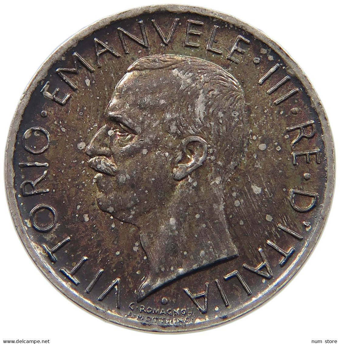 ITALY 5 LIRE 1929 Vittorio Emanuele III. (1900 - 1946) #c080 0039 - 1900-1946 : Vittorio Emanuele III & Umberto II