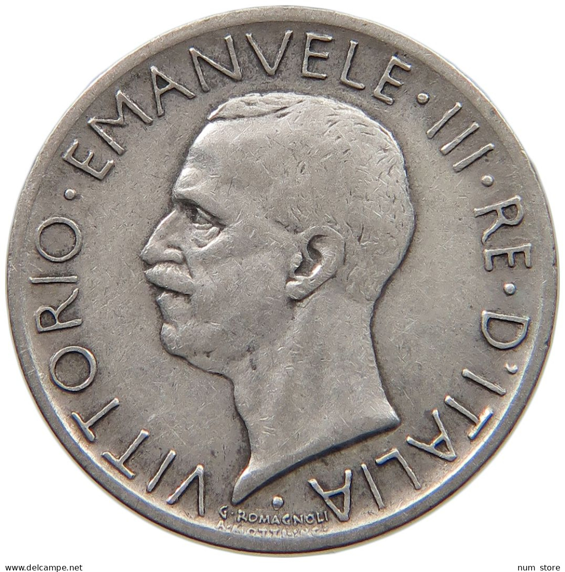 ITALY 5 LIRE 1928 Vittorio Emanuele III. (1900 - 1946) #c004 0317 - 1900-1946 : Vittorio Emanuele III & Umberto II