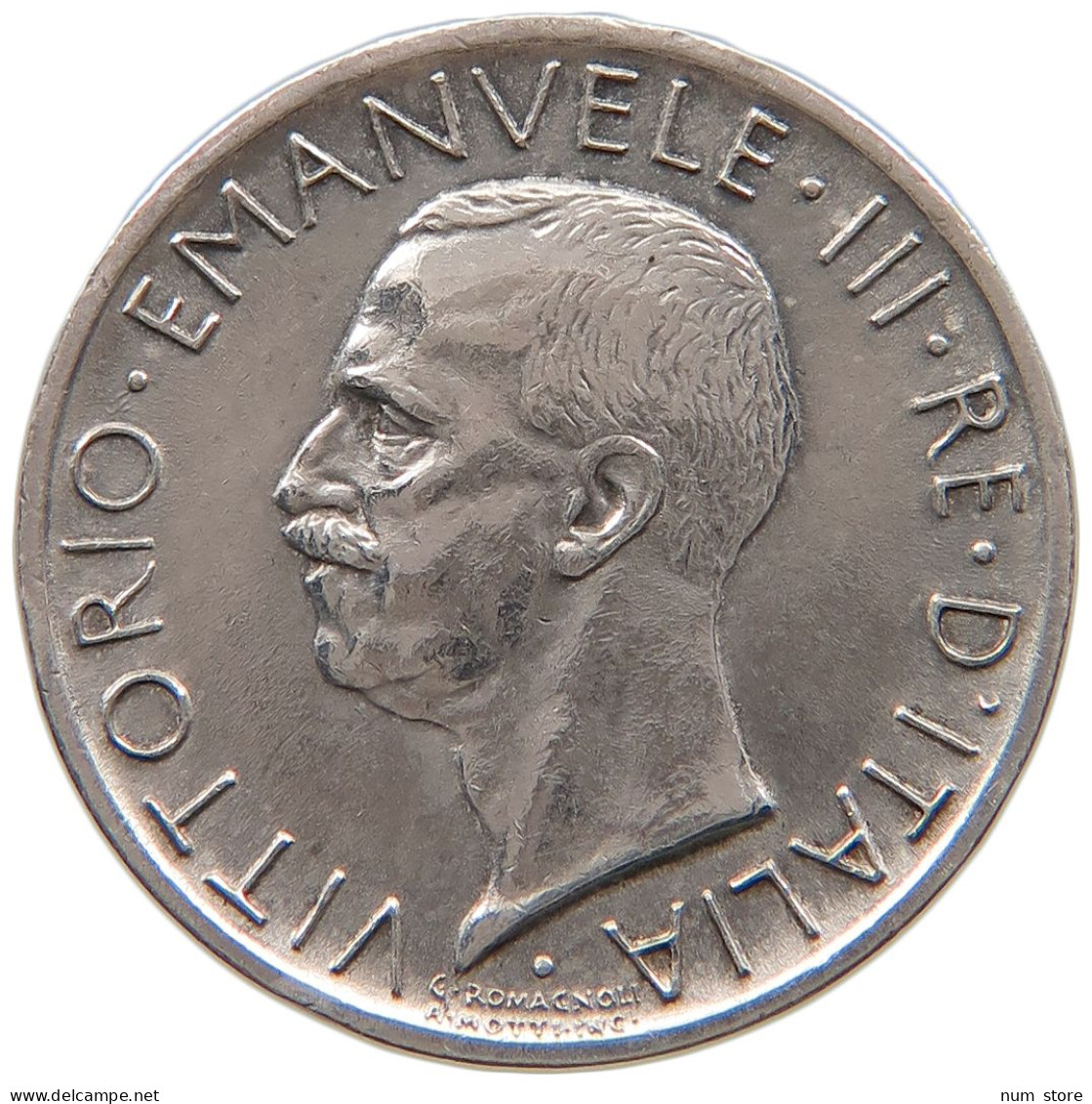 ITALY 5 LIRE 1927 Vittorio Emmanuele III. (1900-1946) #t156 0493 - 1900-1946 : Vittorio Emanuele III & Umberto II