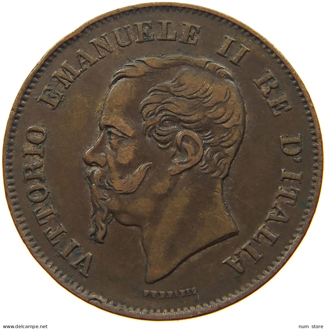 ITALY 5 CENTESIMI 1867 M Vittorio Emanuele II. 1861 - 1878 #s077 0333 - Andere & Zonder Classificatie