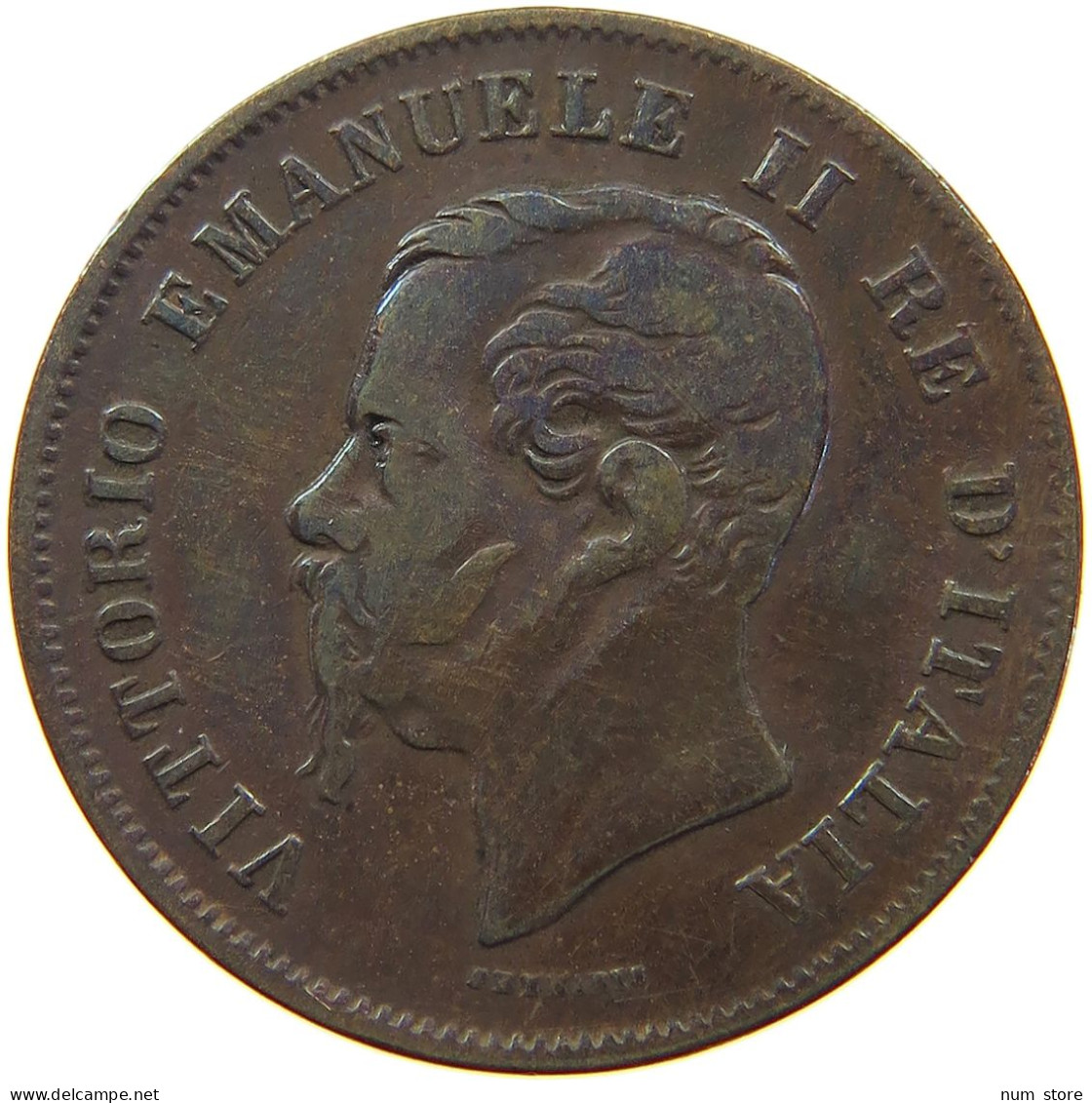 ITALY 5 CENTESIMI 1861 N Vittorio Emanuele II. 1861 - 1878 #a011 0303 - Andere & Zonder Classificatie