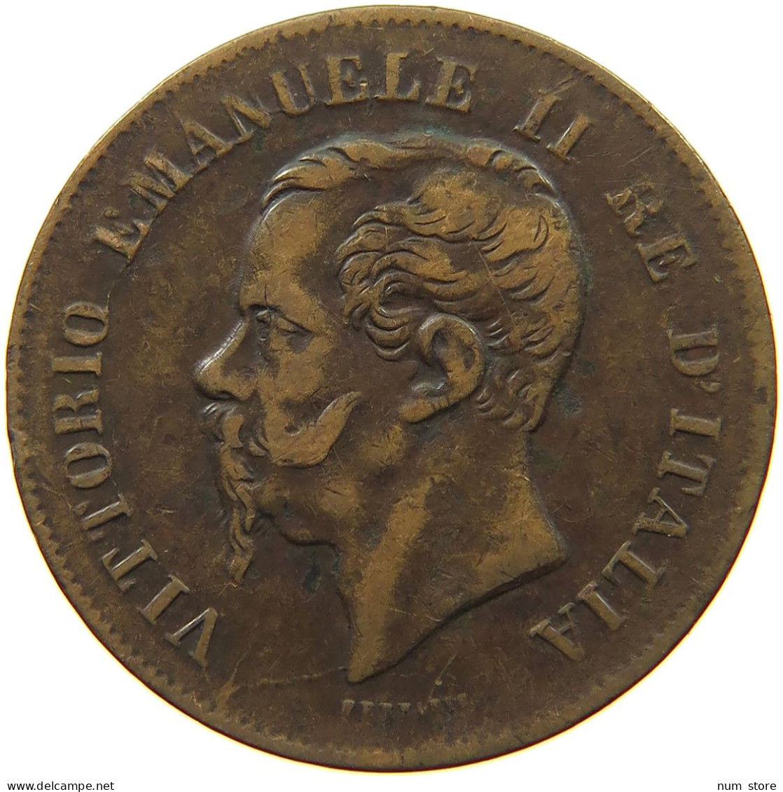 ITALY 5 CENTESIMI 1861 N Vittorio Emanuele II. 1861 - 1878 #a095 0193 - Andere & Zonder Classificatie