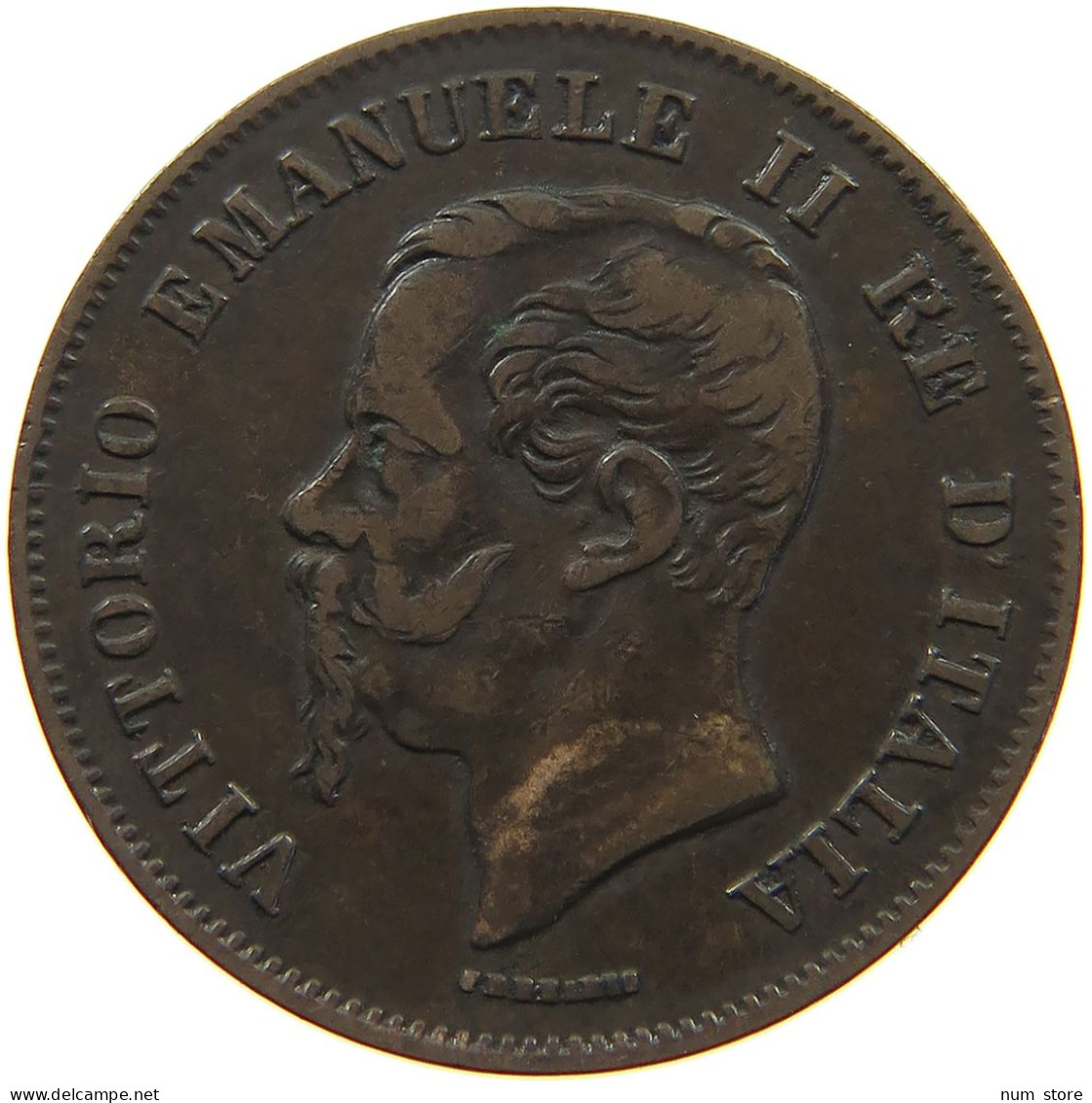 ITALY 5 CENTESIMI 1862 N Vittorio Emanuele II. 1861 - 1878 #a066 0325 - Sonstige & Ohne Zuordnung