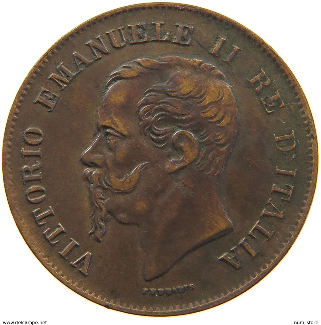 ITALY 5 CENTESIMI 1861 M Vittorio Emanuele II. 1861 - 1878 #s013 0039 - Andere & Zonder Classificatie