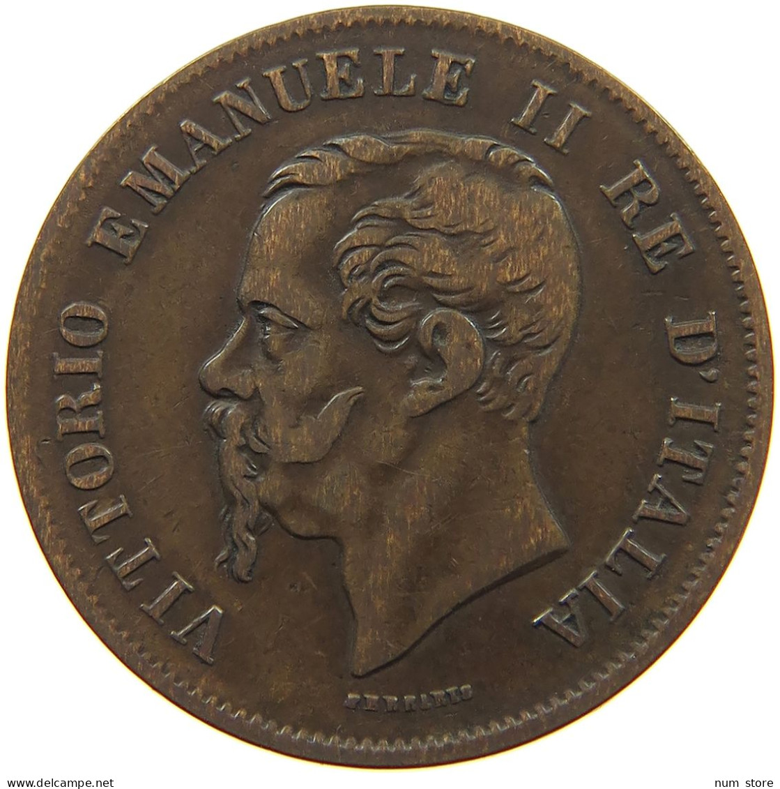 ITALY 5 CENTESIMI 1861 M Vittorio Emanuele II. 1861 - 1878 #c003 0427 - Andere & Zonder Classificatie