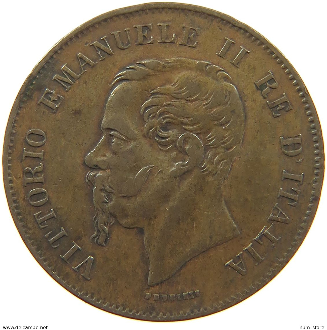 ITALY 5 CENTESIMI 1861 M Vittorio Emanuele II. 1861 - 1878 #a042 0283 - Andere & Zonder Classificatie