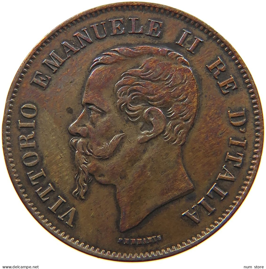 ITALY 5 CENTESIMI 1861 M Vittorio Emanuele II. 1861 - 1878 #a031 0121 - Sonstige & Ohne Zuordnung