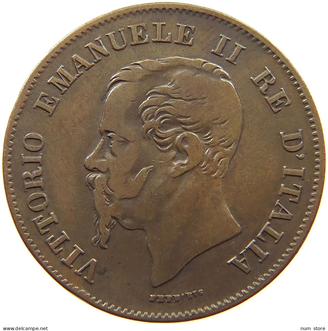 ITALY 5 CENTESIMI 1861 M Vittorio Emanuele II. 1861 - 1878 #a010 0415 - Andere & Zonder Classificatie