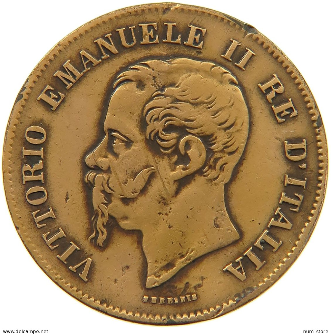 ITALY 5 CENTESIMI 1861 M Vittorio Emanuele II. 1861 - 1878 #a042 0281 - Autres & Non Classés