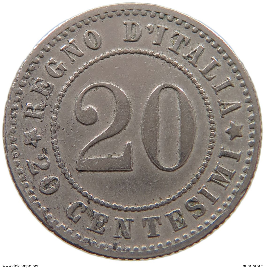 ITALY 20 CENTESIMI 1894 R UMBERTO I. 1878-1900 #a080 0319 - 1878-1900 : Umberto I