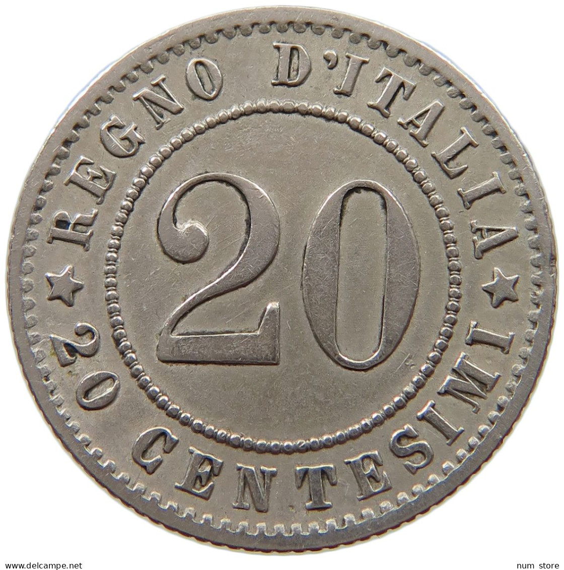 ITALY 20 CENTESIMI 1894 R UMBERTO I. 1878-1900 #a017 0271 - 1878-1900 : Umberto I