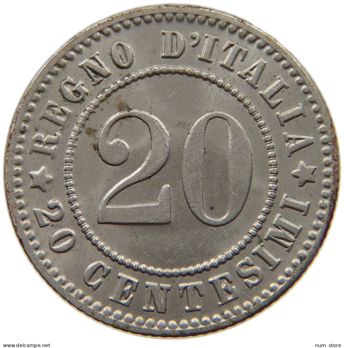 ITALY 20 CENTESIMI 1894 KB UMBERTO I. 1878-1900 #s034 0715 - 1878-1900 : Umberto I.