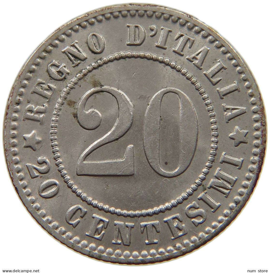 ITALY 20 CENTESIMI 1894 KB UMBERTO I. 1878-1900 #s034 0715 - 1878-1900 : Umberto I