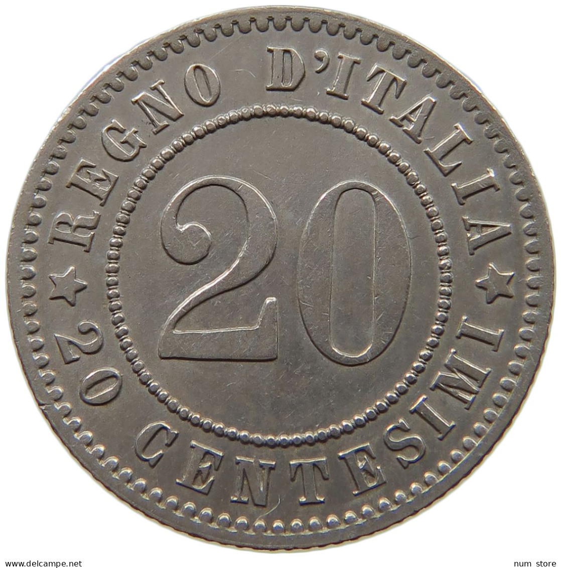 ITALY 20 CENTESIMI 1894 KB UMBERTO I. 1878-1900 #a090 0207 - 1878-1900 : Umberto I