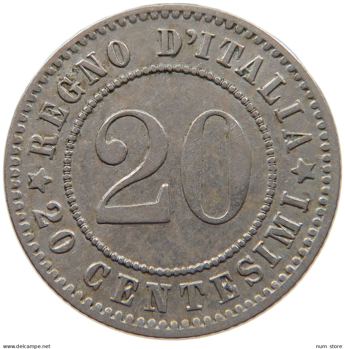 ITALY 20 CENTESIMI 1894 KB UMBERTO I. 1878-1900 #c040 0105 - 1878-1900 : Umberto I