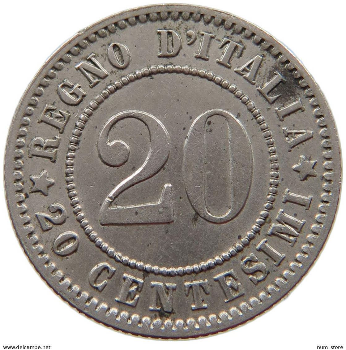 ITALY 20 CENTESIMI 1894 KB UMBERTO I. 1878-1900 #s067 0861 - 1878-1900 : Umberto I