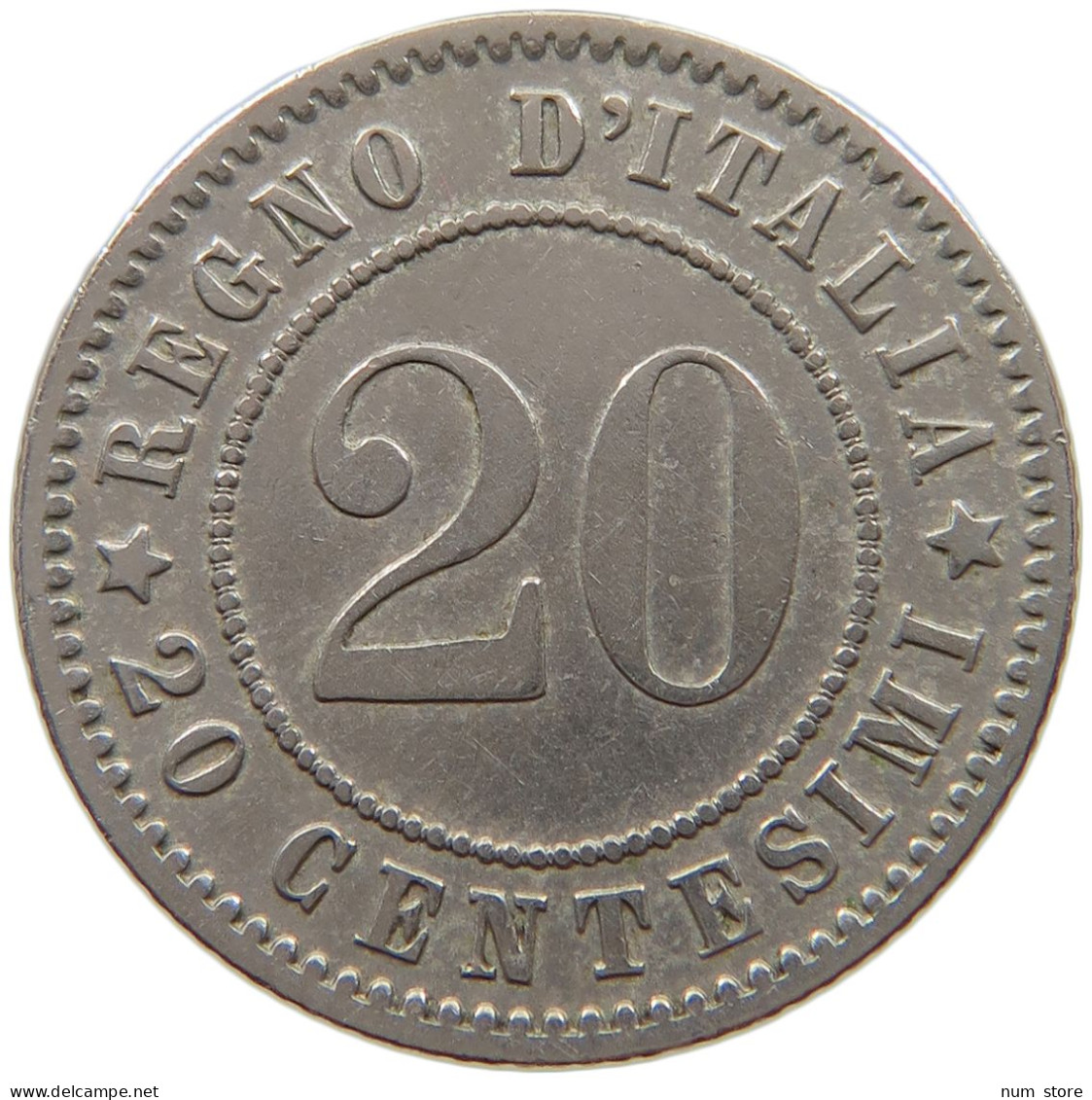 ITALY 20 CENTESIMI 1894 KB UMBERTO I. 1878-1900 #a061 0513 - 1878-1900 : Umberto I