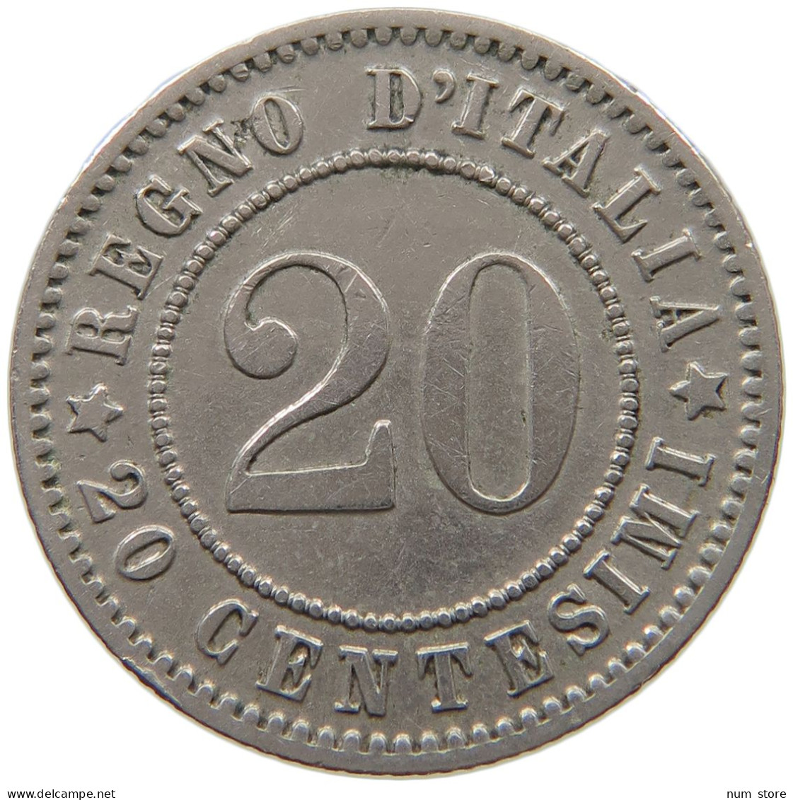 ITALY 20 CENTESIMI 1894 KB UMBERTO I. 1878-1900 #a034 0781 - 1878-1900 : Umberto I