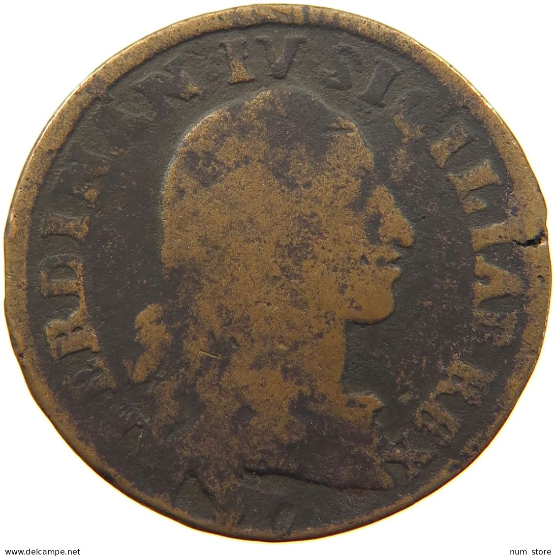 ITALY STATES NAPLES 12 CAVALLI 1789 Ferdinando IV (I) Di Borbone, 1759-1816 #a011 0235 - Napoli & Sicilia