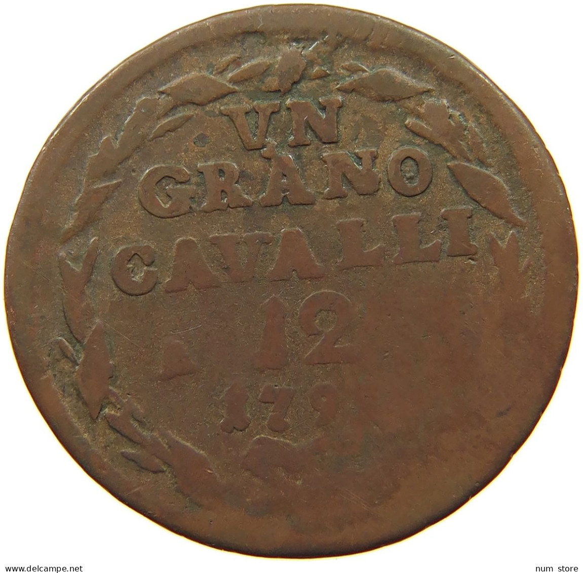 ITALY STATES NAPLES 12 CAVALLI 1791 Ferdinando IV (I) Di Borbone, 1759-1816 #s077 0417 - Neapel & Sizilien