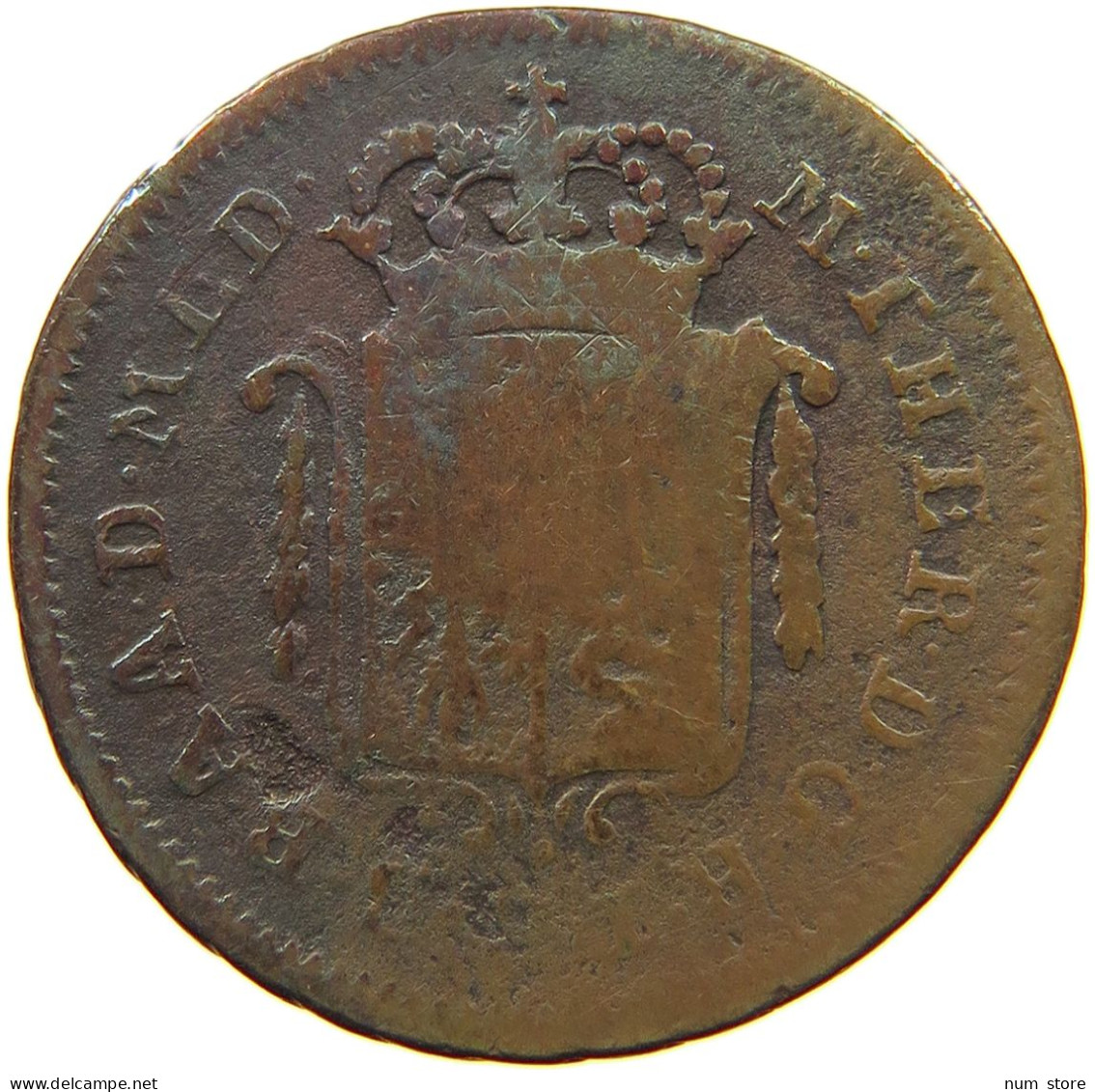 ITALY STATES MILANO MEZZO SOLDO 1777 Maria Theresia (1740-1780) #t075 0077 - Other & Unclassified